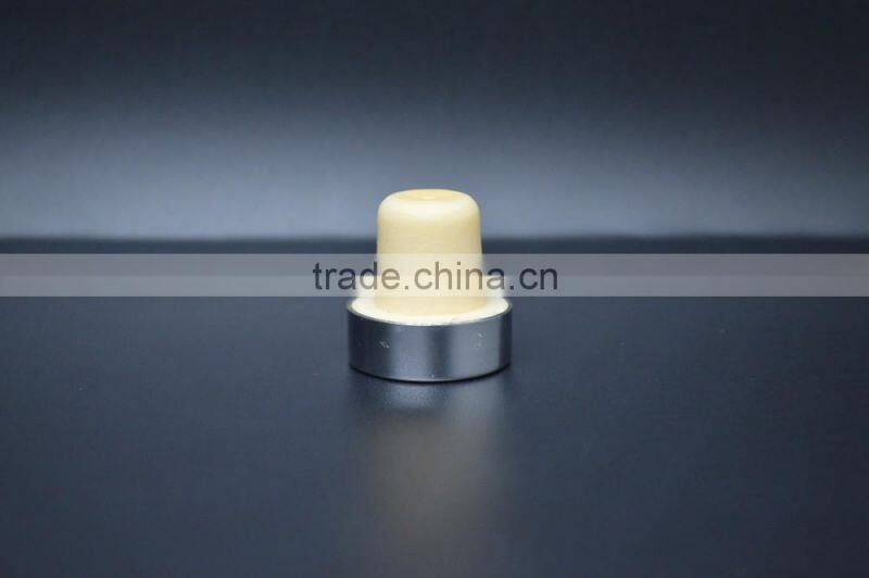 aluminum cap with synthestic cork for glass bottle T-shape cork