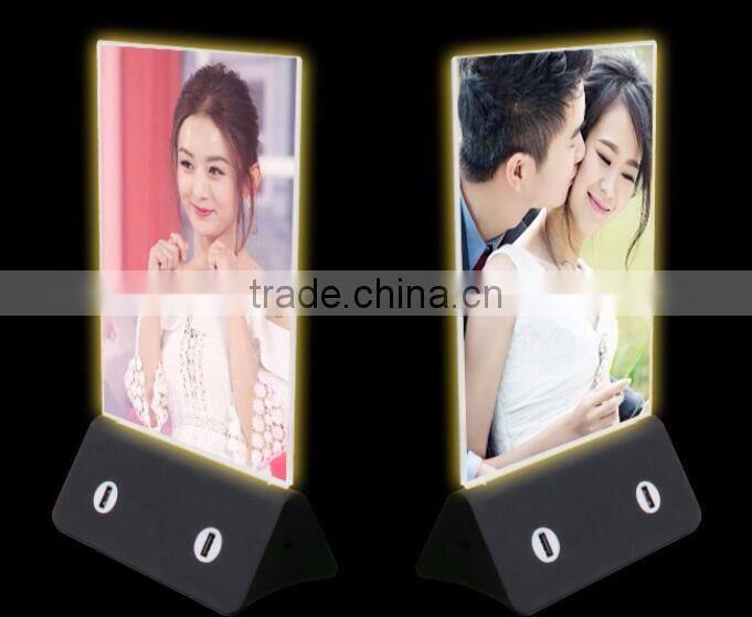 Desktop private mode mobile power bank neon photo album multi-functional power bank factory direct