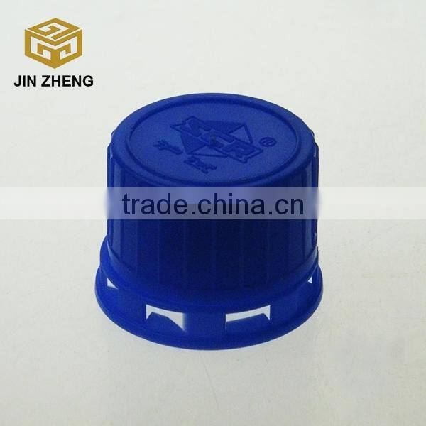 Round 17.5oz Empty Amber Glass Reagent Bottle With Blue Plastic lid