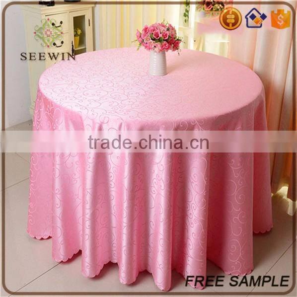 2017 fancy style elegant royal wedding decorative white round tablecloths