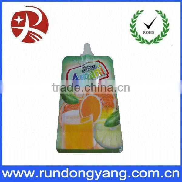 Printing stand up packaging spout pouches bag