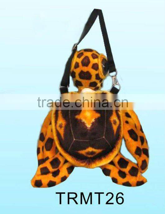 Turtle shaped plush bag