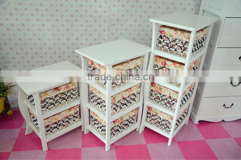 white customized wooden cabinet