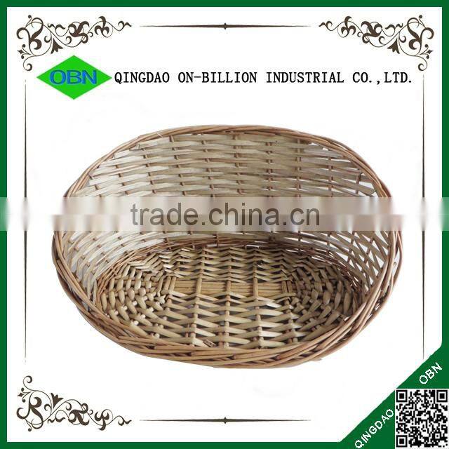 Hand woven indoor rattan cat bed for cat sleeping