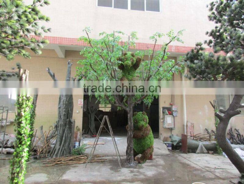 Artificial banyan tree with grass animals for sale