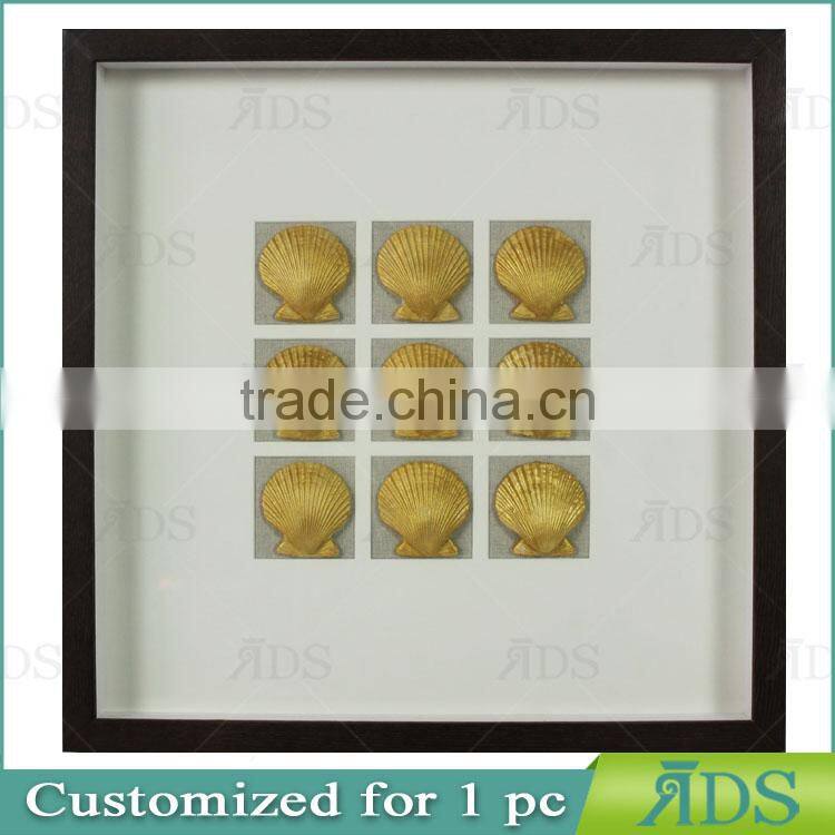 Modern Art Home Decoration Art Unique Seashell Shadow Boxes