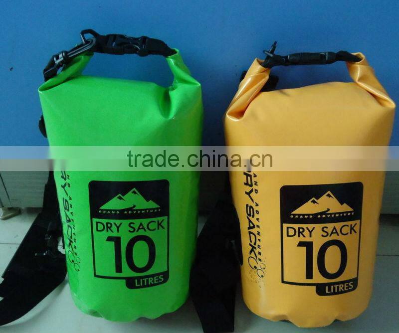 waterproof bag and dry sack in colors and sizes