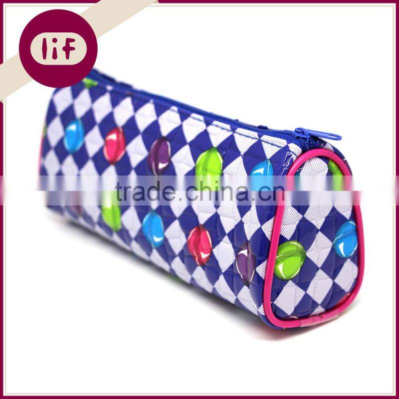 Stylish Stone Pattern Candy Printing PP Pencil bag, With Candy Printing PP Pencil Bag, Glossy PP Pencil Bag
