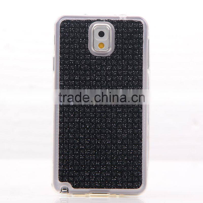 TPU new design diamond stone phone case for Samsung NOTE 3