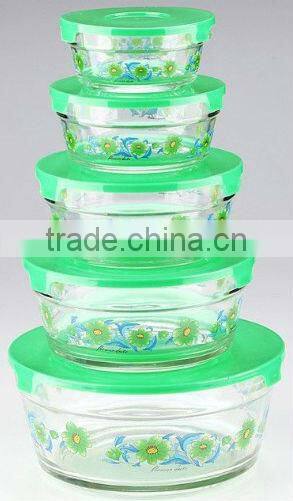 Glass Bowl Set for Food Storage