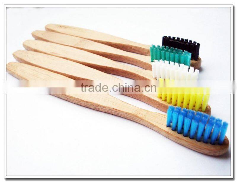 Natural bamboo toothbrush for children oral hygiene, home or hotel use toothbrush