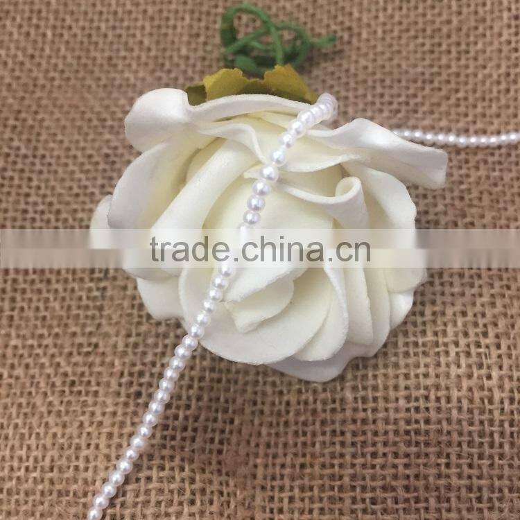 2.8 mm white freshwater pearl strand wholesale