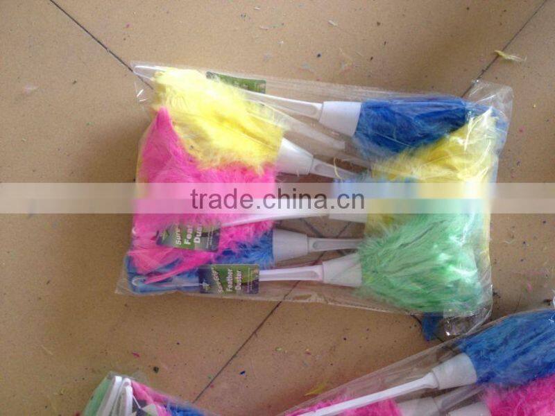 color natural turkey feather duster