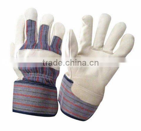 Red cow split Work glove