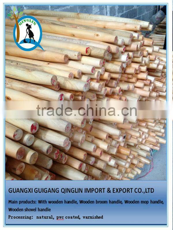 PVC Coated Broomstick Wooden Broom Handle