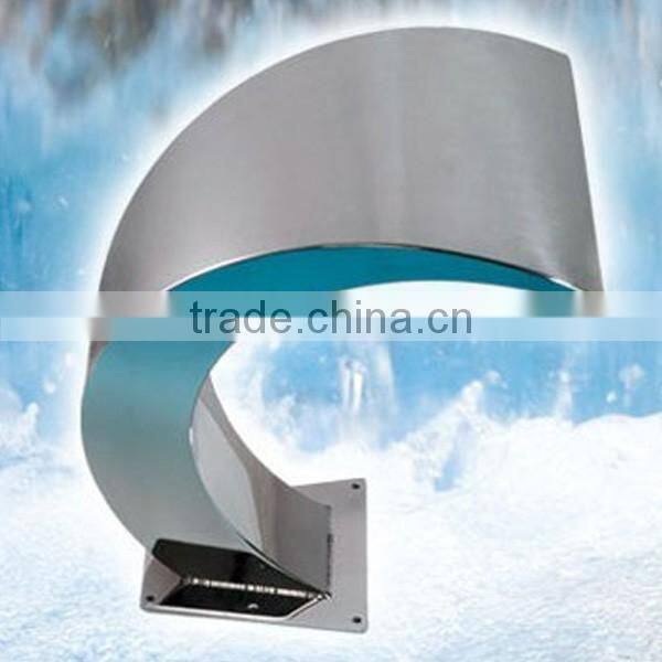 European design decoration stainless steel 304 cobra indoor waterfall