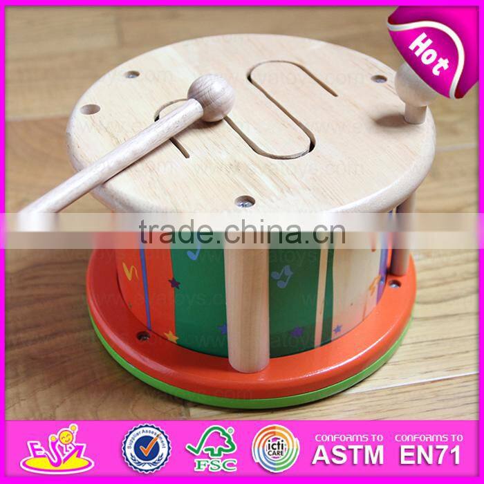 2017 new products educational toys wooden toddler drum set W07J039