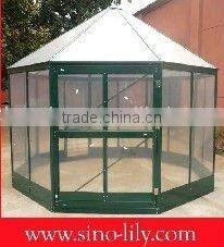 2011new style---octagon greenhouse with louver