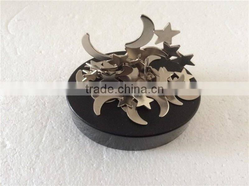 Magnetic Sculpture with Moon and Stars