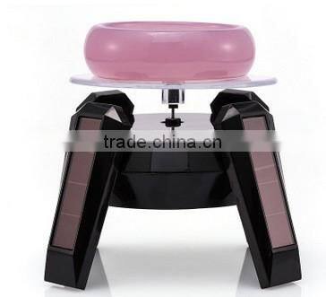 360 Degree Light Solar Powered Jewelry Rotating Display Stand