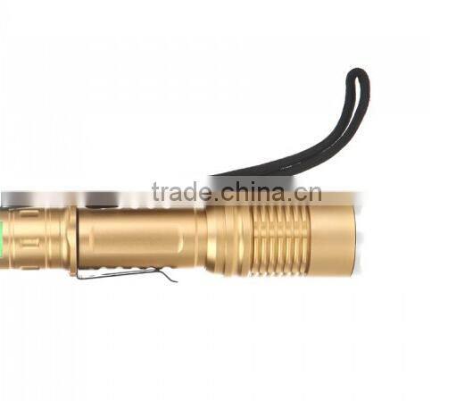 Promotion T6 2000 LM High Power Torch Zoomable LED Flashlight Torch light (3xAAA or 1x18650)