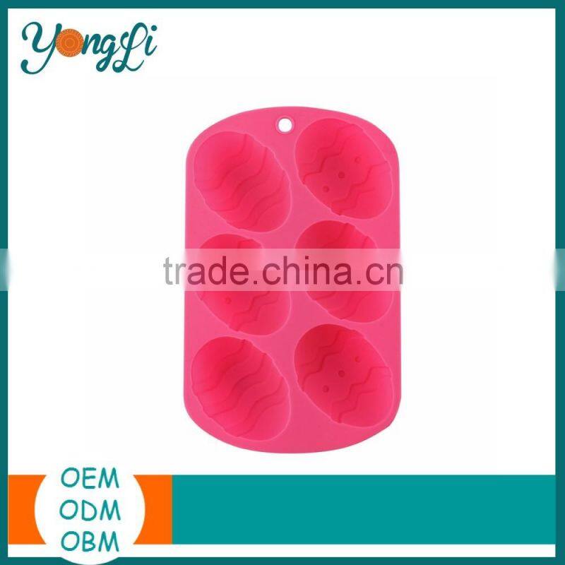 Wholesale Easter Non Stick Chocolate Egg Shaped Tray Silicone Cake Baking Mould