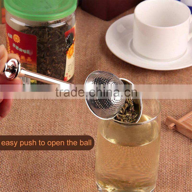 WCR269 Good quality Stainless Steel Tea tools Tea Strainer Tea Infuser Long bending handle Durable and Rust Resistant