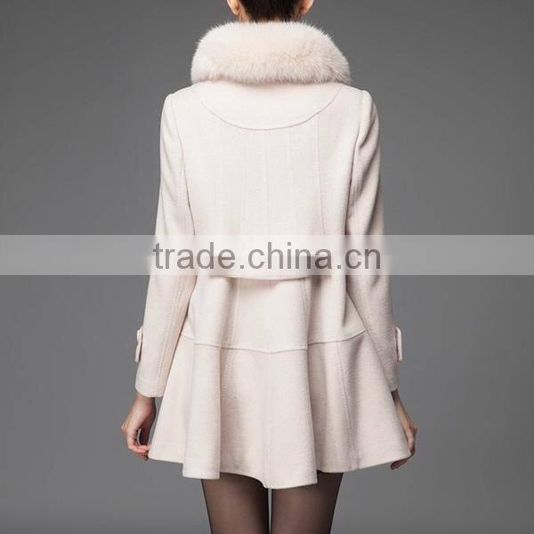 Newest design winter good quality European fashion wear white coats