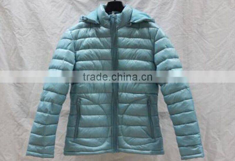 Hot sale winter coat women padded jacket zip up