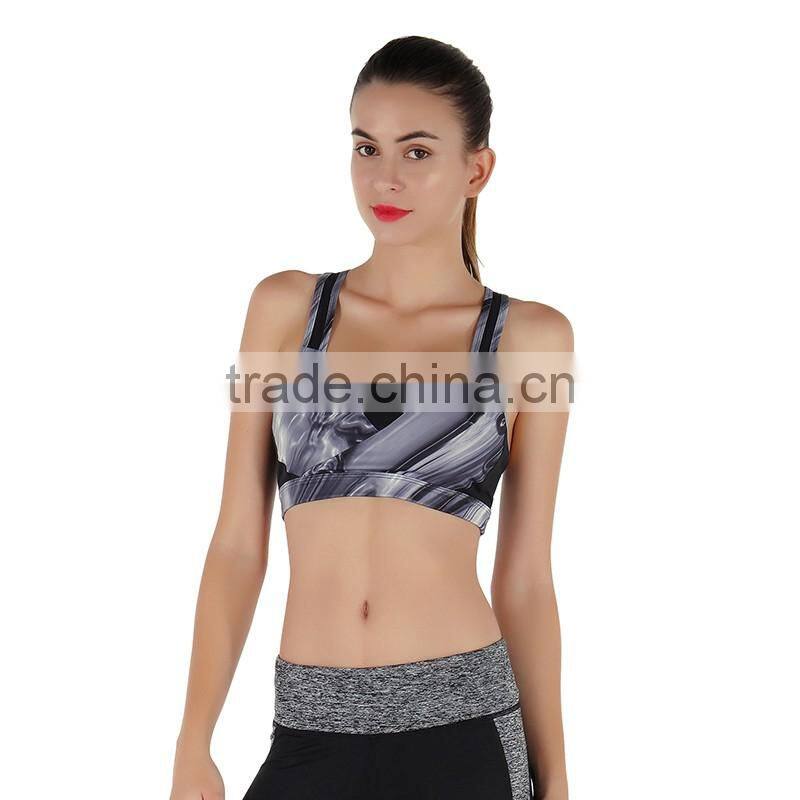 2017 Gym Sportswear Custom Dri Fit Sport Clothes Comfortable Seamless Yoga Fitness Bra