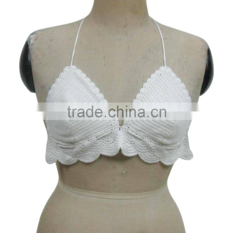 lady's crochet yaron bra design
