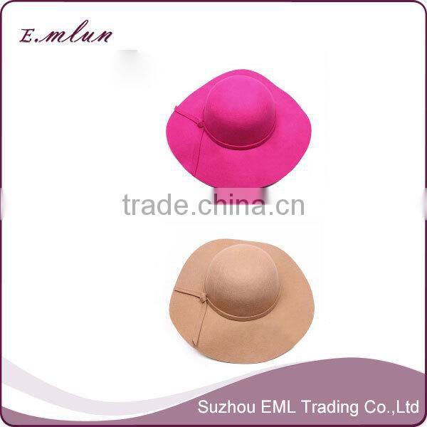 wholesale fashion wool felt fedora hat /custom hats/ladies felt hats