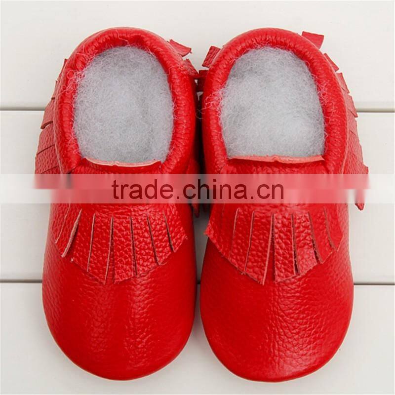 New Baby Tassel Soft Sole PU Leather Shoes Toddler Moccasin 0-24 Months