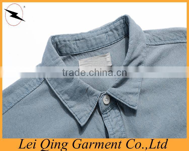 Newest men's denim shirt British style factory price,men's fashion shirt casual/dress shirts
