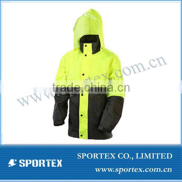 2015 Mens Women Rain wear, Hooded Knee Length Coats Jacket#YR-116