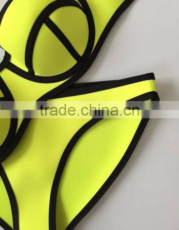 Mixed color black green xxx sex china neoprene crochet bikini girl photos
