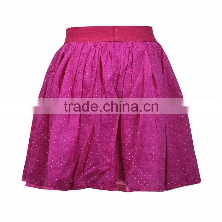 High quality kids elastic waist band red baby girl tutu skirt in wholesale