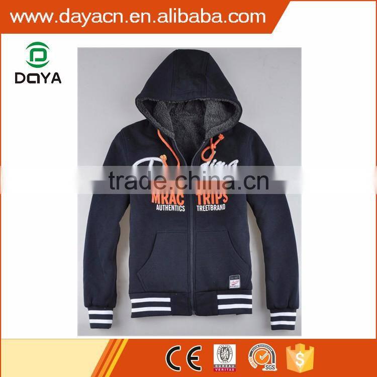 Wholesale men's hot sale fashion winter fleece hoody jackets