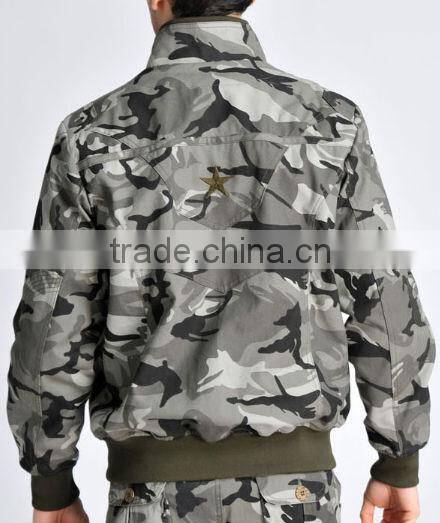 european style loose army jacket for man