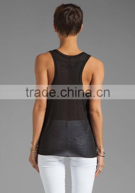 Viscose Pocket Racer Tank
