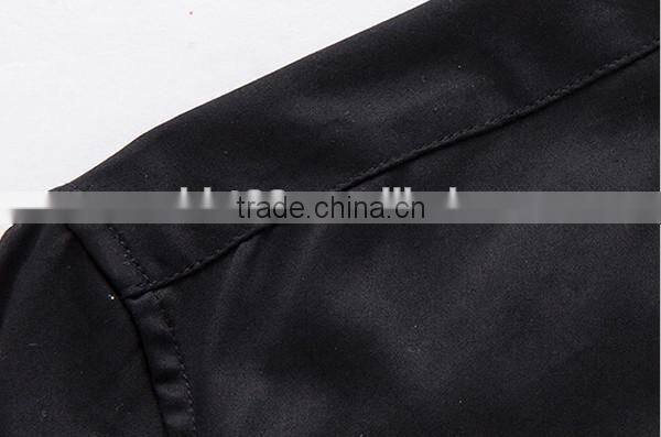 2016 men slim fit casual dress shirt