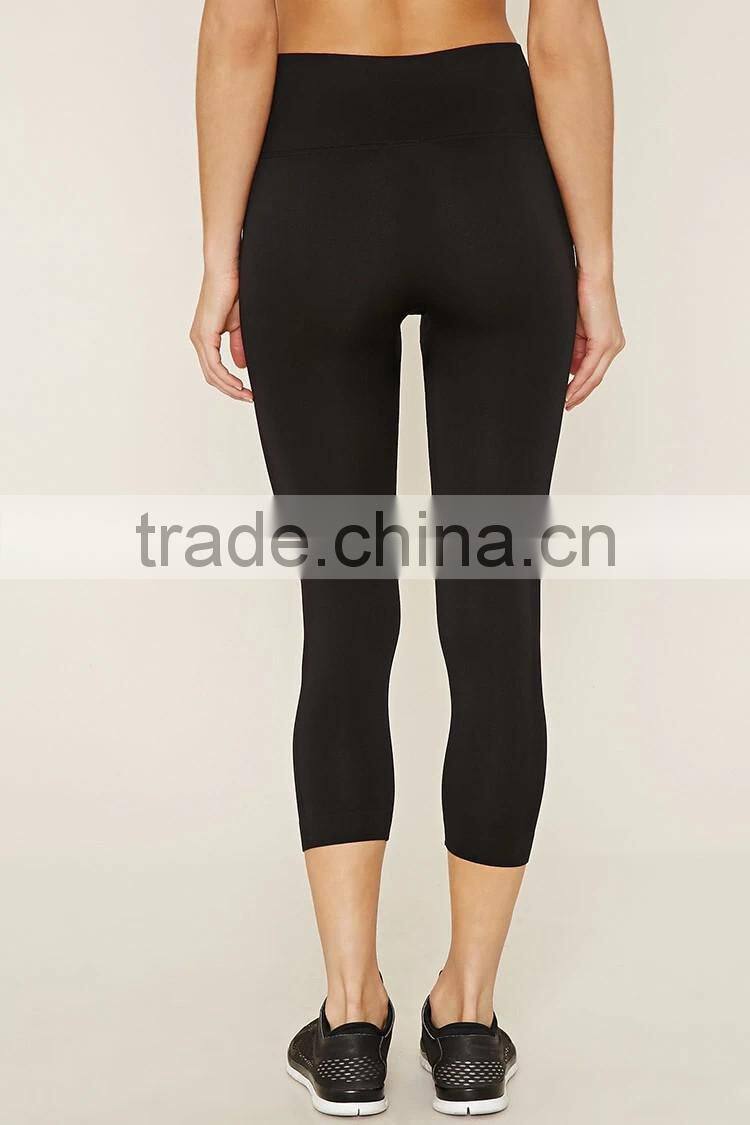 2017 Guangzhou Shandao OEM Customized Wholesale Manufacture 95% Cotton 5% Spandex Female 3/4 Plain Sweat Shorts