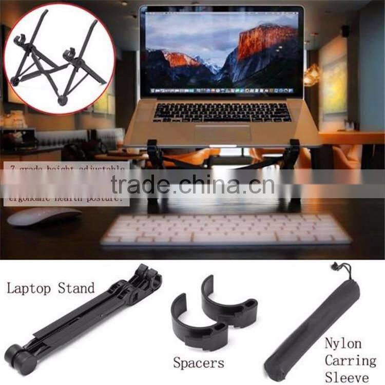 Ergonomic height adjustable Portable folding laptop Ipad stand in bed laptop stand