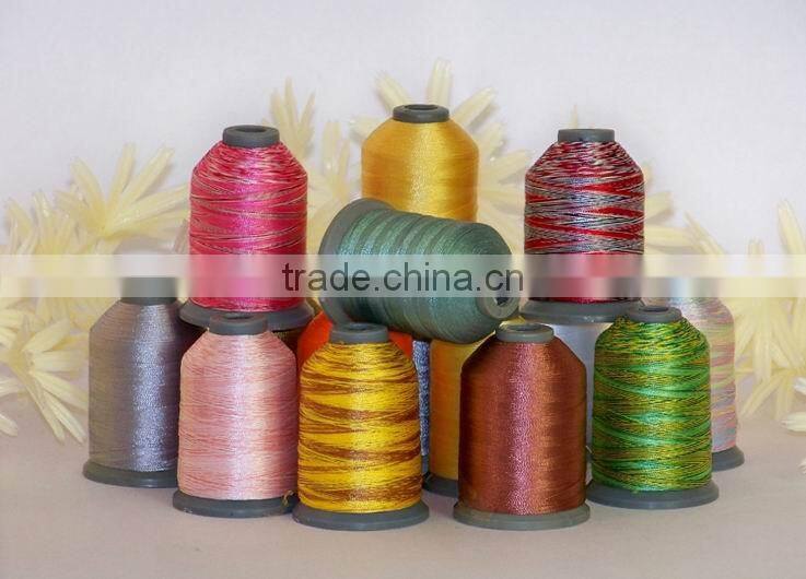 100% polyester thread with plastic thread spool,polyester embroidery thread for high tenacity yarn
