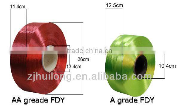 100% poliester dope-dyed yarn filament yarn