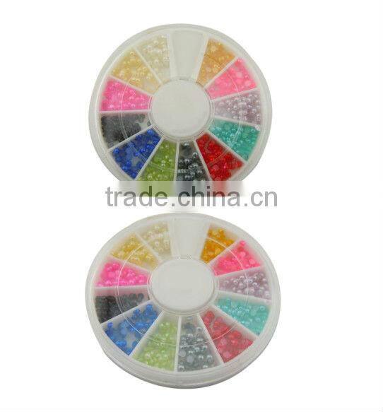Eco-friendly n Non-toxic Glitter French 3D Art Nail Sticker,Mini Ball Polish Cool Nail Stickers