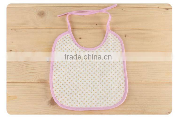 super soft and absorbent cotton terry fabric baby saliva towel bib