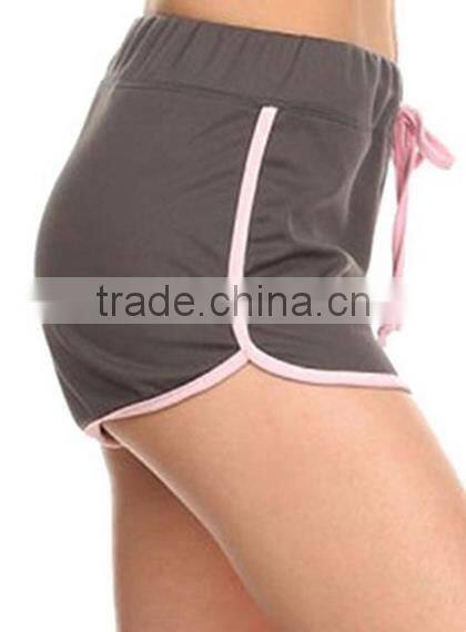 Hot Simplicity Women sports shorts Elastic Drawstring Waistband Summer Shorts