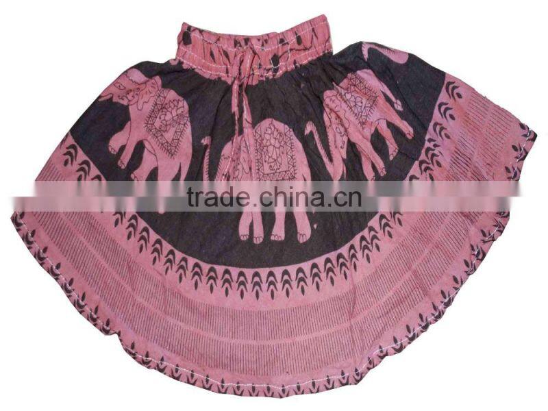 Indian Cotton Young Girls Mini Skirt