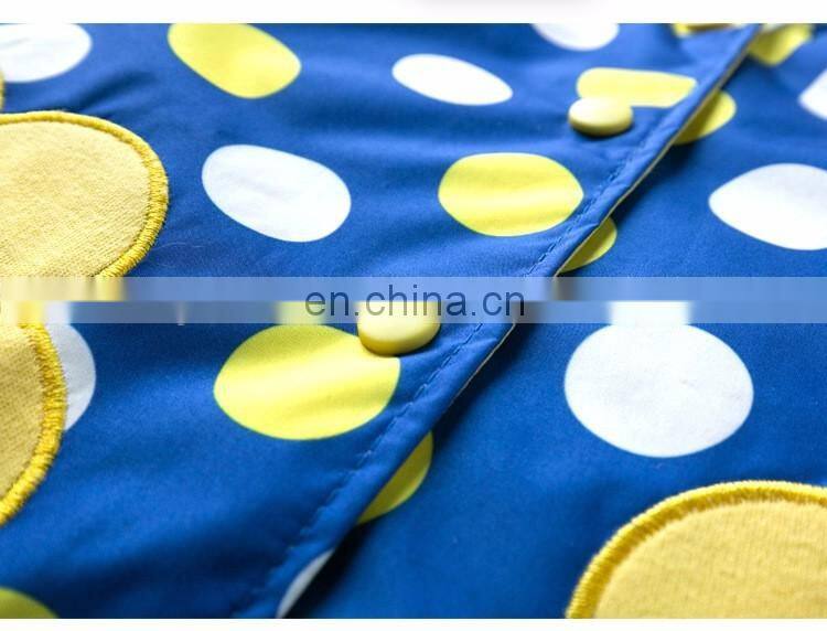 Latest Spring Kids Custom Print Waterproof Raincoat Nylon Jackets